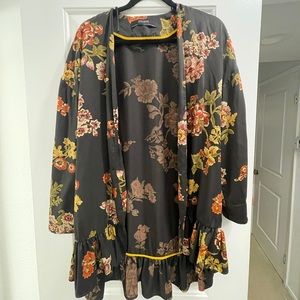 ZARA floral tunic